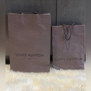 Set of 2 Louis vuitton shopping bags Authentic